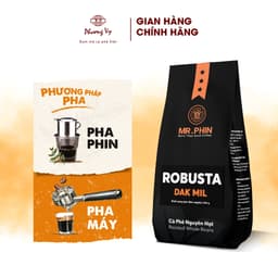 Thumbnail Cà Phê Nguyên Chất Mr. Phin Robusta Dak Mil 500g thơm, đậm đà, không chua, Phương Vy Coffee 4