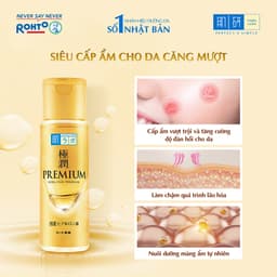 Thumbnail Dung dịch dưỡng ẩm cao cấp, dưỡng da căng mượt Hada Labo Gokujyun Premium Hydrating Lotion 170ml 4