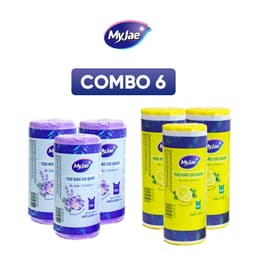 Thumbnail Combo 6 Túi Rác Có Quai MyJae, Tự Phân Hủy, Dạng Cuộn 2 Size 10L 25L 2