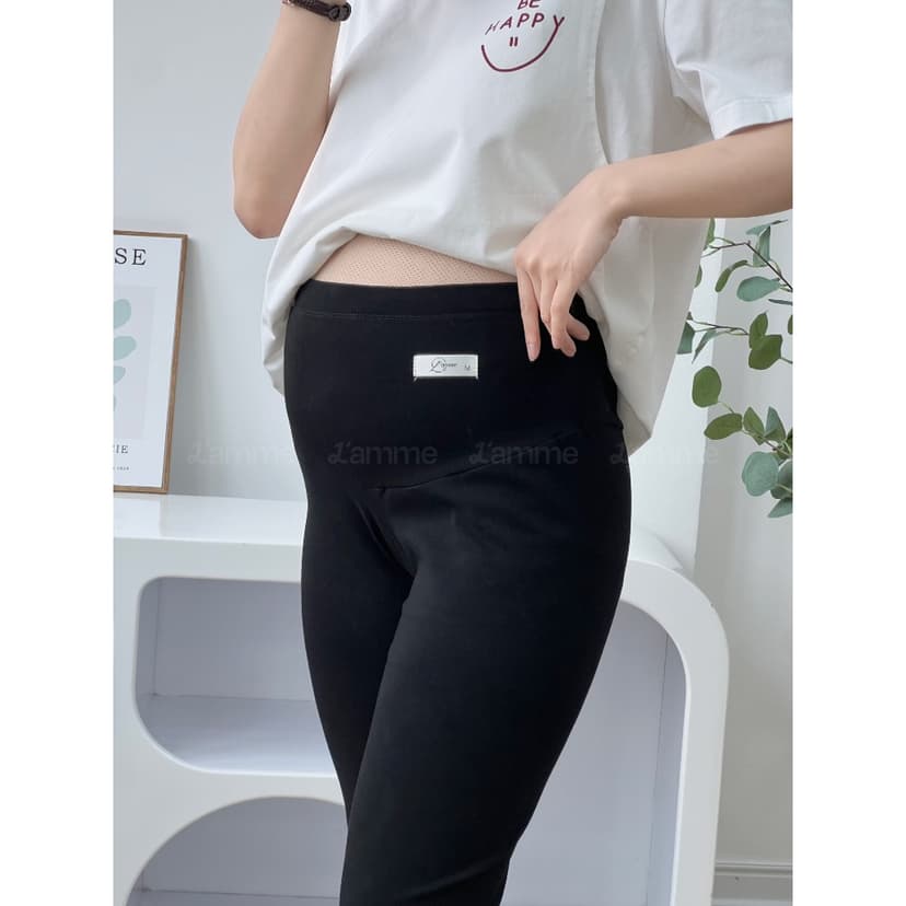 Ảnh Quần bầu Legging Cạp Chun chất liệu cotton hè thoáng mát, có dây kéo điều chỉnh thiết kế bởi LAMME 1