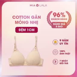 Thumbnail Áo ngực nữ không gọng đệm mỏng 1 cm len tăm thoáng khí MIALALA 0363 NA3280363 2