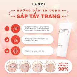 Thumbnail Bộ đôi Sáp tẩy trang 100g và Sữa rửa mặt 100g LANCI làm sạch chuyên sâu cho làn da 4
