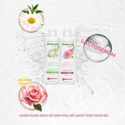 Thumbnail Dung dịch vệ sinh phụ nữ Emhappy Silky Nam Dược hương hoa hồng chai 120ml 4