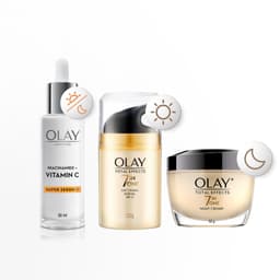 Thumbnail Combo 3: Kem Dưỡng Ẩm Ngày, Đêm OLAY TOTAL EFFECTS + Super Serum OLAY LUMINOUS NIACINAMIDE VITAMIN C (50G X2 + 30ML) 1
