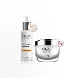 Thumbnail Combo 2: Kem Dưỡng Ẩm Ban Đêm OLAY LUMINOUS + Super Serum OLAY LUMINOUS NIACINAMIDE VITAMIN C (50G + 30ML) 1