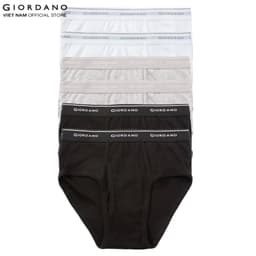 Thumbnail GIORDANO Set 6 Quần Lót Nam Dạng Tam Giác Men's Briefs 01177114 1