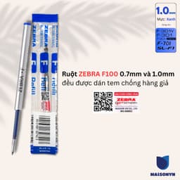 Thumbnail Ruột viết F100 1.0mm cho F301 / F301V / F301 Compact / F701 / BA115 - Zebra Nhật Bản [Chính hãng] 2