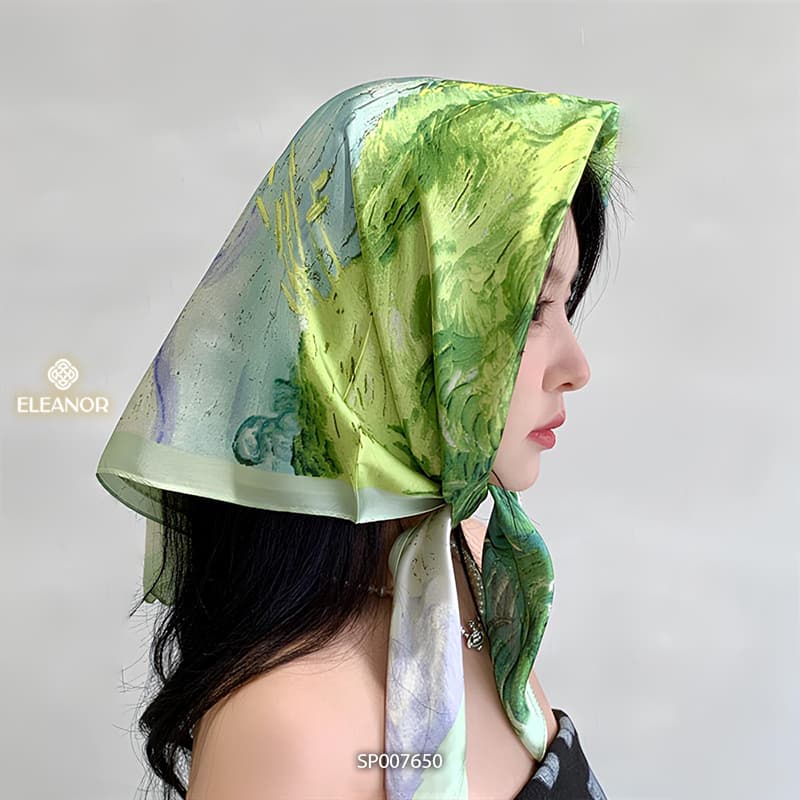 Ảnh Khăn quàng cổ 70 x 70cm Eleanor Accessories khăn choàng cổ bandana turban phụ kiện thời trang 5420 3