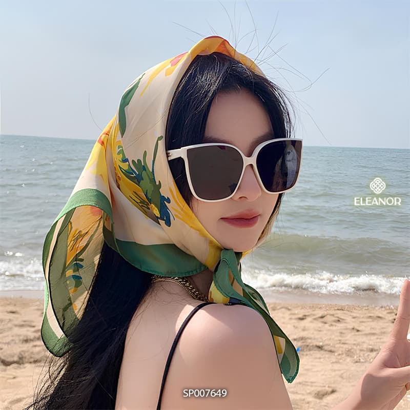 Ảnh Khăn quàng cổ 70 x 70cm Eleanor Accessories khăn choàng cổ bandana turban phụ kiện thời trang 5420 1