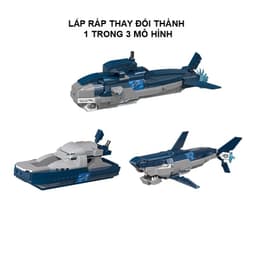 Thumbnail Đồ chơi lắp ráp, xếp hình Qman 42113 - Bảo vệ biển sâu (237 mảnh ghép) 1