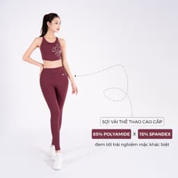 Thumbnail Bộ Tập Yoga LV24N01F501 Áo Bra Yếm Đệm Rời & Quần Legging Cạp Cao Livan Sport, Bộ Tập Yoga Nữ, Đồ Tập Yoga Nữ 2