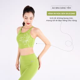 Thumbnail Bộ Tập Yoga LV24N01F501 Áo Bra Yếm Đệm Rời & Quần Legging Cạp Cao Livan Sport, Bộ Tập Yoga Nữ, Đồ Tập Yoga Nữ 4