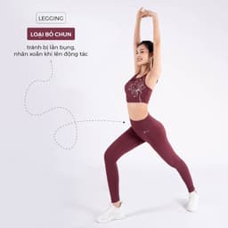 Thumbnail Bộ Tập Yoga LV24N01F501 Áo Bra Yếm Đệm Rời & Quần Legging Cạp Cao Livan Sport, Bộ Tập Yoga Nữ, Đồ Tập Yoga Nữ 3