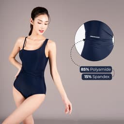 Thumbnail Bộ Đồ Bơi Nữ Lệch Vai Livan Sport LV24N07-F401 Kèm Đệm Tháo Rời, Bộ Bơi Nữ Liền Thân 2