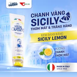Thumbnail Kem Đánh Răng Trắng Răng Ngăn Ngừa Sâu Răng Capitano Italy Hữu Cơ Chống Hôi Miệng 75ml 2