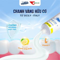 Thumbnail Kem Đánh Răng Trắng Răng Ngăn Ngừa Sâu Răng Capitano Italy Hữu Cơ Chống Hôi Miệng 75ml 3