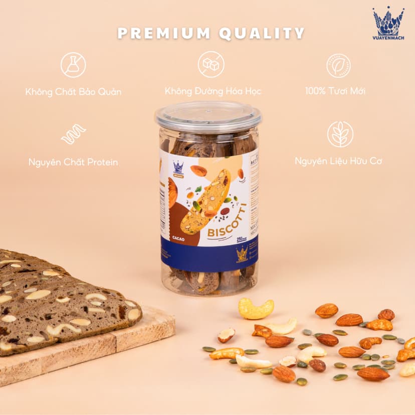 Ảnh Bánh Biscotti Ca Cao 250gr 3