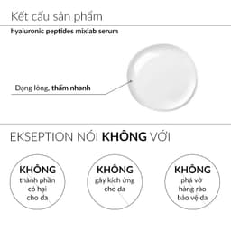 Thumbnail Serum Dưỡng Ẩm Và Giảm Nếp Nhăn Ekseption Hyaluronic Peptides Mixlab Serum 75ml 4