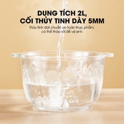 Thumbnail Cối Thủy Tinh 2 Lít - Phụ kiện thay thế cho máy xay Samono SW-C300 loại 2L - Không kèm nắp 1