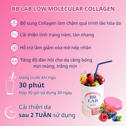 Thumbnail Bột Uống Collagen BB LAB Low Molecular Collagen Chậm Lão Hóa Da, Sáng Da Căng Bóng, Giảm Nếp Nhăn, Mờ Nám 30 Gói/Hộp 2