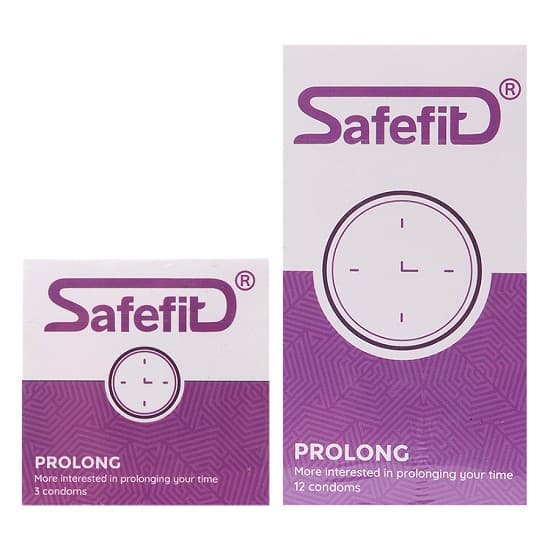 Ảnh Bao Cao Su SAFEFIT PROLONG Kéo Dài Thời Gian Ôm Trọn Hộp 12 Bao + Tặng Hộp 3 Bao 3