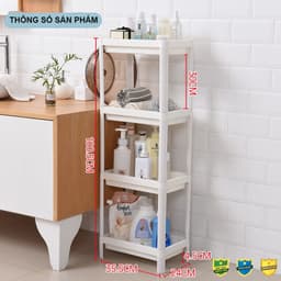 Thumbnail Kệ đa năng Tokyo 2 3 4 tầng INOCHI - Kệ đựng mỹ phẩm, kệ sách, kệ nhựa tự lắp ráp tiện dụng 3