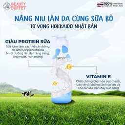 Thumbnail Kem tắm dưỡng ẩm mịn da Beauty Buffet Made In Nature Hokkaido Milk Moisture Rich Shower Cream 700ml 3