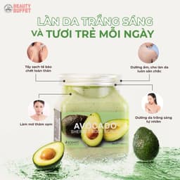 Thumbnail Tẩy tế bào da chết toàn thân quả bơ Beauty Buffet Scentio Avocado Sherbet Body Scrub 350ml 4