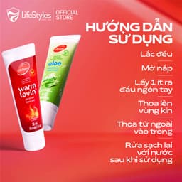 Thumbnail Gel bôi trơn LifeStyles Aloe Lubricant bôi trơn quan hệ gốc nước không chứa Paraben 50ml 4