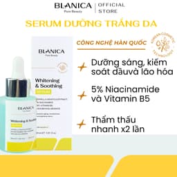 Thumbnail Serum dưỡng trắng mờ thâm sạm da và cấp ẩm BLANICA Whitening & Soothing Serum 30ml 2