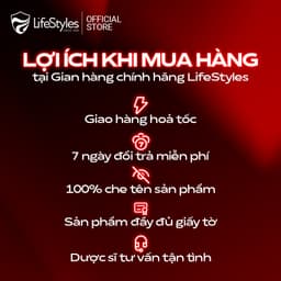 Thumbnail Bao cao su LifeStyles siêu mỏng, kéo dài thời gian quan hệ, bao cao su gân gai, hộp 3 bcs/12 bcs 2