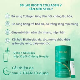 Thumbnail Bột BB LAB Biotin Collagen V Chống Lão hóa, Giảm Nếp Nhăn, Da Và Tóc Chắc Khỏe Giảm Gãy Rụng, Mọc Tóc Hộp 30 Gói/Hộp 4