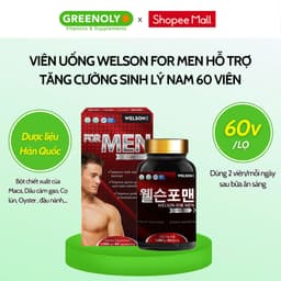 Thumbnail Tăng Cường Sinh Lý Nam Bổ Thận Tráng Dương Welson For Men 60 viên 3