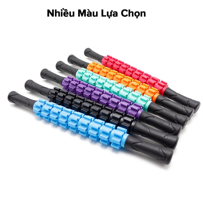 Ảnh Con Lăn 9 Răng, Gậy Lăn Massage Roller Stick Giãn Cơ Mát Xa Tập Yoga Thư Giãn Toàn Thân Đa Năng Chính Hãng Amalife 3