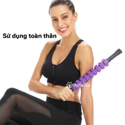 Thumbnail Con Lăn 9 Răng, Gậy Lăn Massage Roller Stick Giãn Cơ Mát Xa Tập Yoga Thư Giãn Toàn Thân Đa Năng Chính Hãng Amalife 4