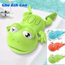Thumbnail Đồ chơi trong bể tắm rùa con, ếch, cá heo, vịt ,cua tinh nghịch BBT Global 8098 4