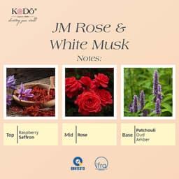 Thumbnail Tinh Dầu Nước Hoa KODO JM Rose & White Musk Hương Gỗ Trầm Làm Thơm Phòng, Không Gian, Quần Áo - Signature - 10/50/100ml 2