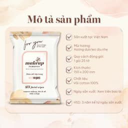 Thumbnail Khăn tẩy trang ECOWIPES Facial Cleansing Towelettes Makeup Remover, 25 Tờ/ Gói - Daily Beauty 3