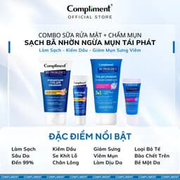 Thumbnail Bộ Chăm Sóc Da Mặt Kem Giảm Thâm Chấm Mụn Compliment Smoothe 25ml & Sữa Rửa Mặt Da Dầu Mụn 200ml 3