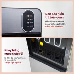 Thumbnail Cây nước nóng lạnh FUJIHOME WD11ES bình âm, làm lạnh điện tử, 3 vòi riêng biệt, bảo hành toàn quốc 4