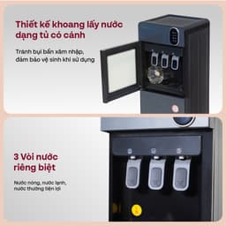 Thumbnail Cây nước nóng lạnh FUJIHOME WD11ES bình âm, làm lạnh điện tử, 3 vòi riêng biệt, bảo hành toàn quốc 2