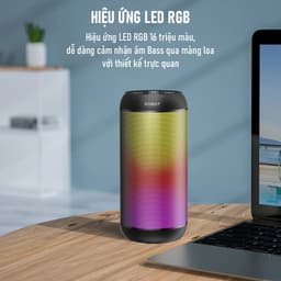 Thumbnail Loa Bluetooth ROBOT RB510 Bass Lớn Công Suất 10W Đèn Led RGB Chống Nước - Hỗ trợ Kết Nối Thẻ Nhớ/USB/ AUX Cổng 3.5 2