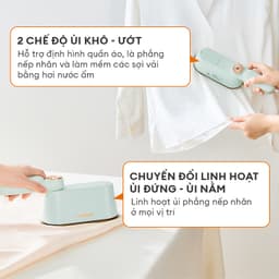 Thumbnail Bàn ủi hơi nước cầm tay Gaabor HM-M01A 2in1 thích hợp cho mọi loại vải bàn là cầm tay bàn ủi hơi nước dung tích lớn 4