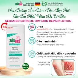 Thumbnail Sữa dưỡng thể dưỡng ẩm, giảm khô ngứa, bong tróc cho da khô viêm cơ địa Sebamed Dry Lotion 200ml 3