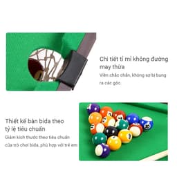 Thumbnail OneTwoFit Bàn bi-a 120CM cho trẻ em và người lớn bằng gỗ đa chức năng,bida mini phăng Chất lượng cao 4