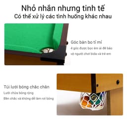 Thumbnail OneTwoFit Bàn bi-a 120CM cho trẻ em và người lớn bằng gỗ đa chức năng,bida mini phăng Chất lượng cao 3