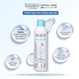 Thumbnail Xịt khoáng dưỡng ẩm, làm dịu và bảo vệ da Evoluderm Atomiseur Eau Pure 400ml 3