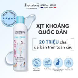 Thumbnail Xịt khoáng dưỡng ẩm, làm dịu và bảo vệ da Evoluderm Atomiseur Eau Pure 400ml 1