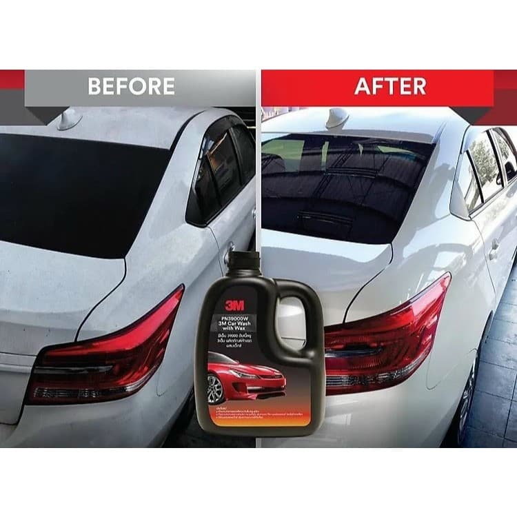 Ảnh Xà bông rửa xe làm sạch, tăng bóng bề mặt 3M™-  Car Wash With Wax PN39000W - 1L 4