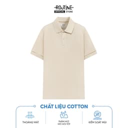 Thumbnail Áo Thun Polo Nam Tay Ngắn Cotton Trơn Form Fitted - Routine 10S24POL006 3